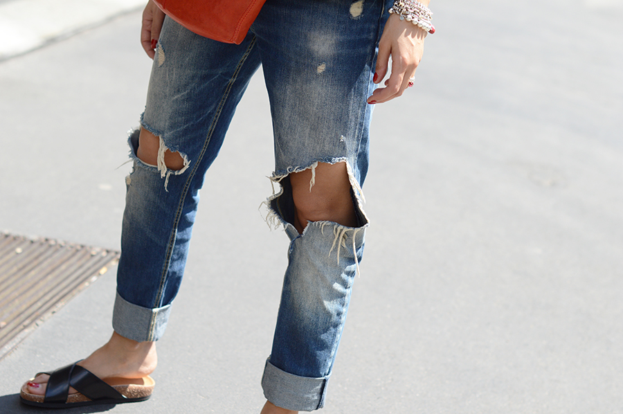 Zara Ripped Denim