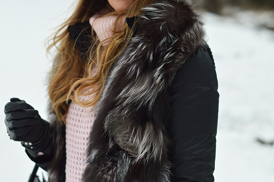 fur vest outfit