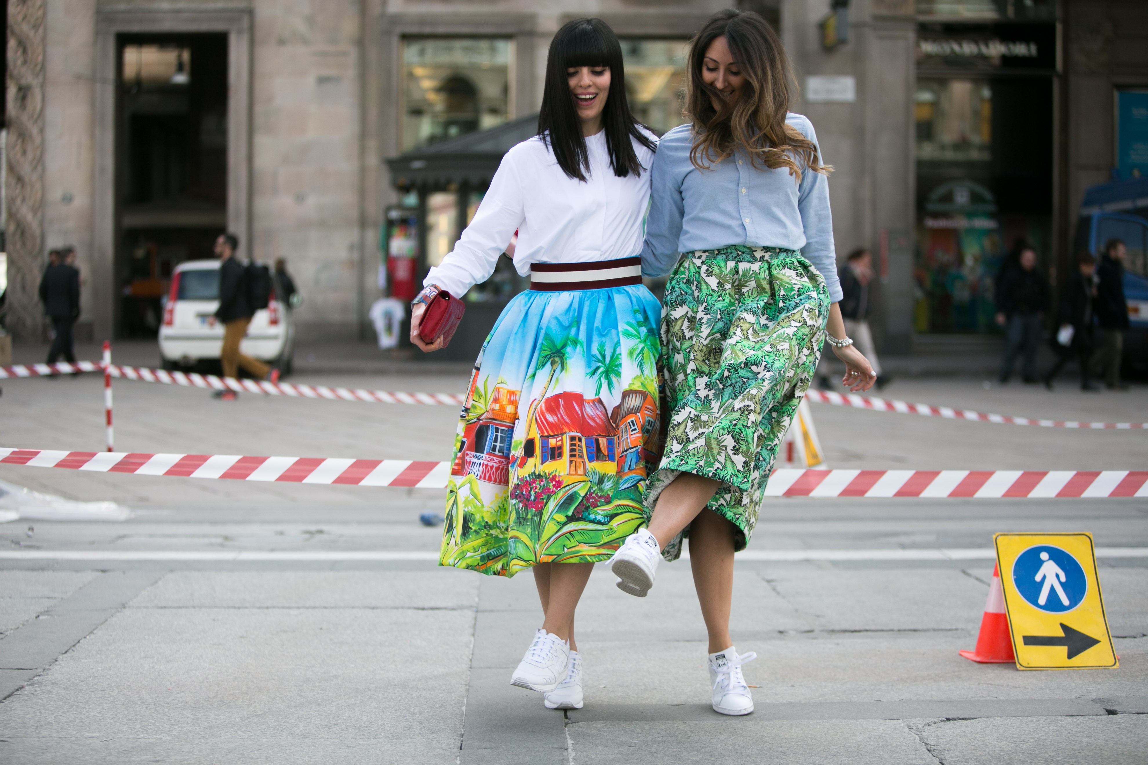 Vogue.globo - Adriano Cisani - Stella Jean - Matchy Matchy - Midi Skirt - Milan Fashion Week - Milano Moda Donna