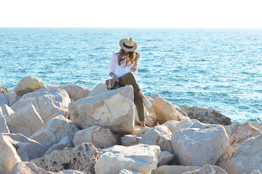 white-shirt-cargo-pants