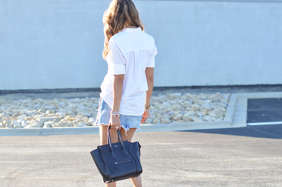 white-shirt-denim-skirt